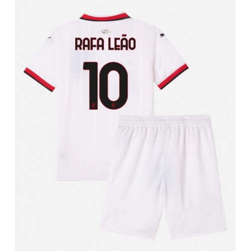 Dres AC Milan Rafael Leao #10 Gostujuci za djecu 2024-25 Kratak Rukav (+ kratke hlače)